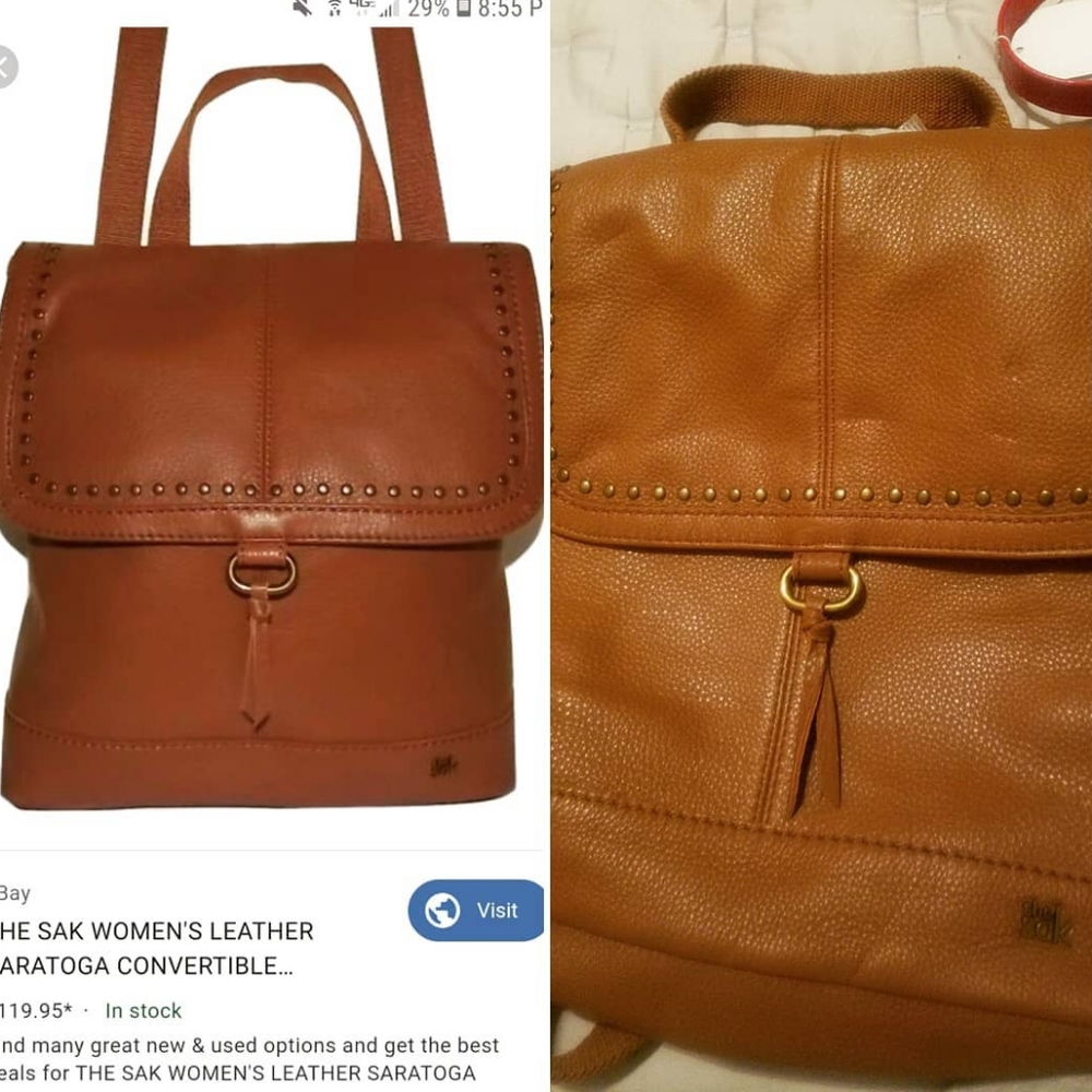 Sak Convertible Backpack Genuine Leather